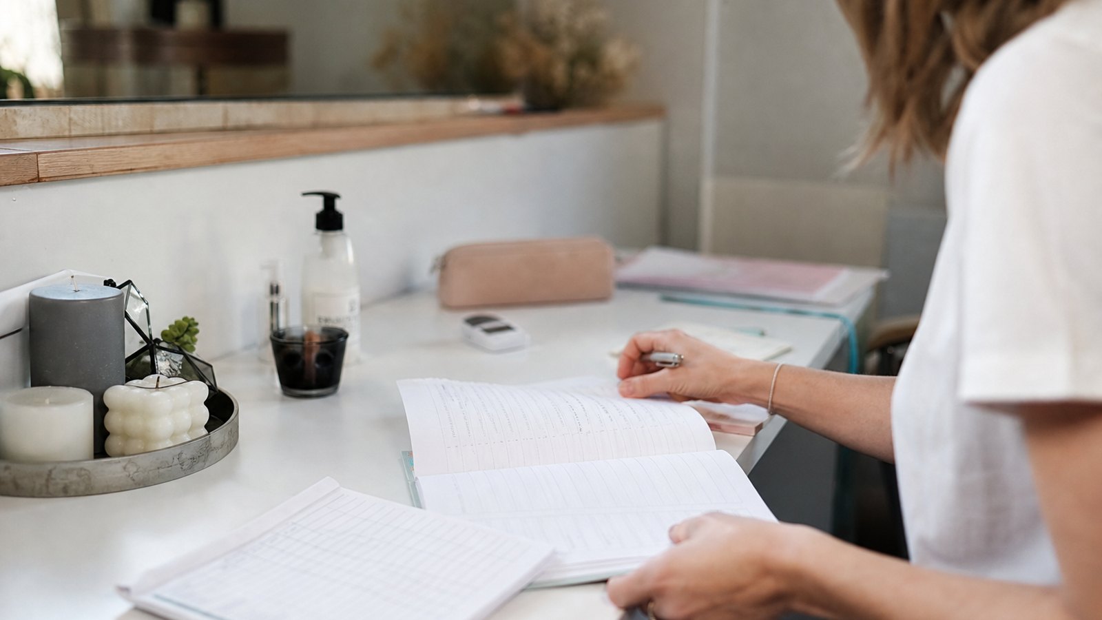 Institut de beauté calme en milieu d'après-midi